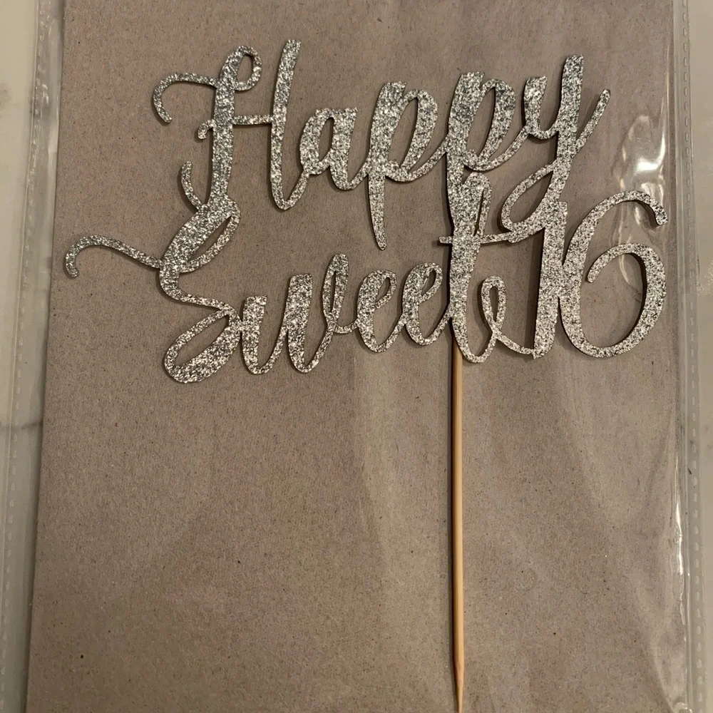 Happy Sweet 16 Cake Topper